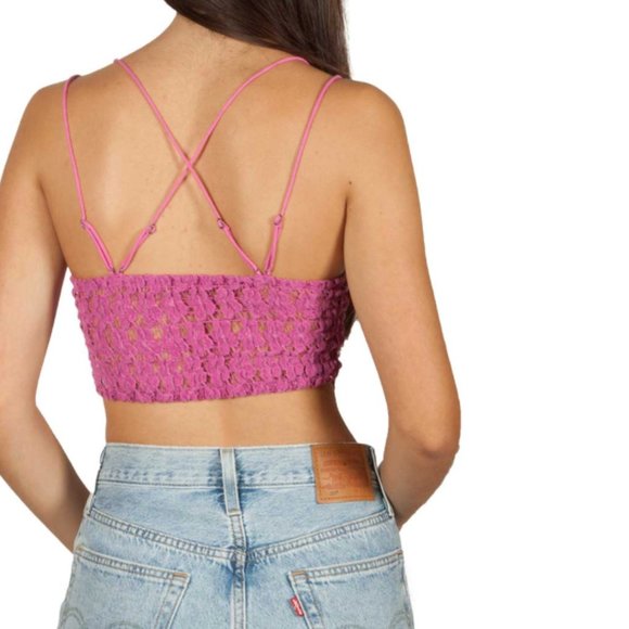 Free People Celine Bralette Candy Medium NEW - Picture 4 of 5